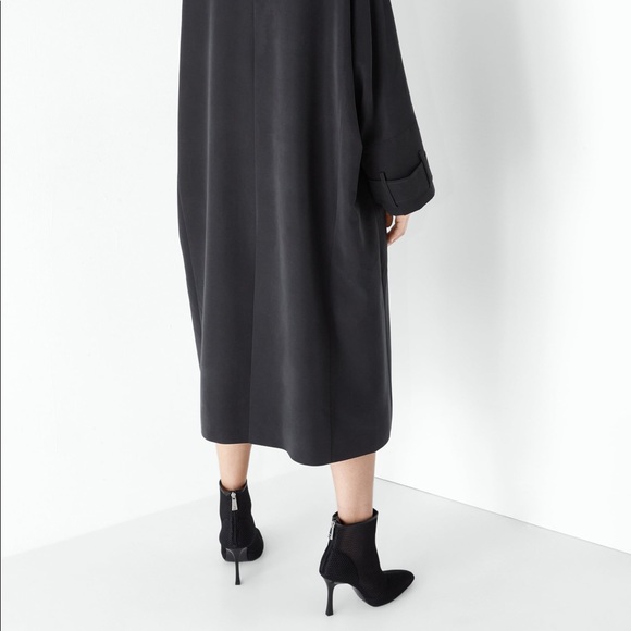 Zara Mesh Heeled Ankle Boots Black Color ALL SIZES - Picture 3 of 7